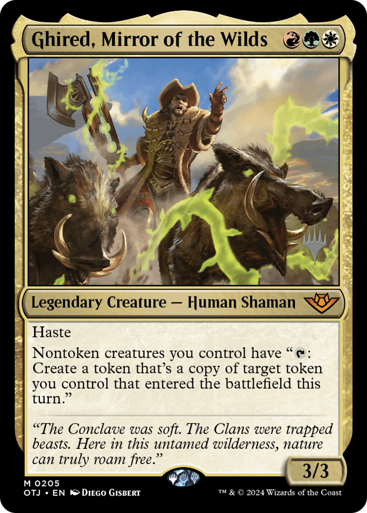 Ghired, Mirror of the Wilds (Promo Pack) [Outlaws of Thunder Junction Promos] Foil
