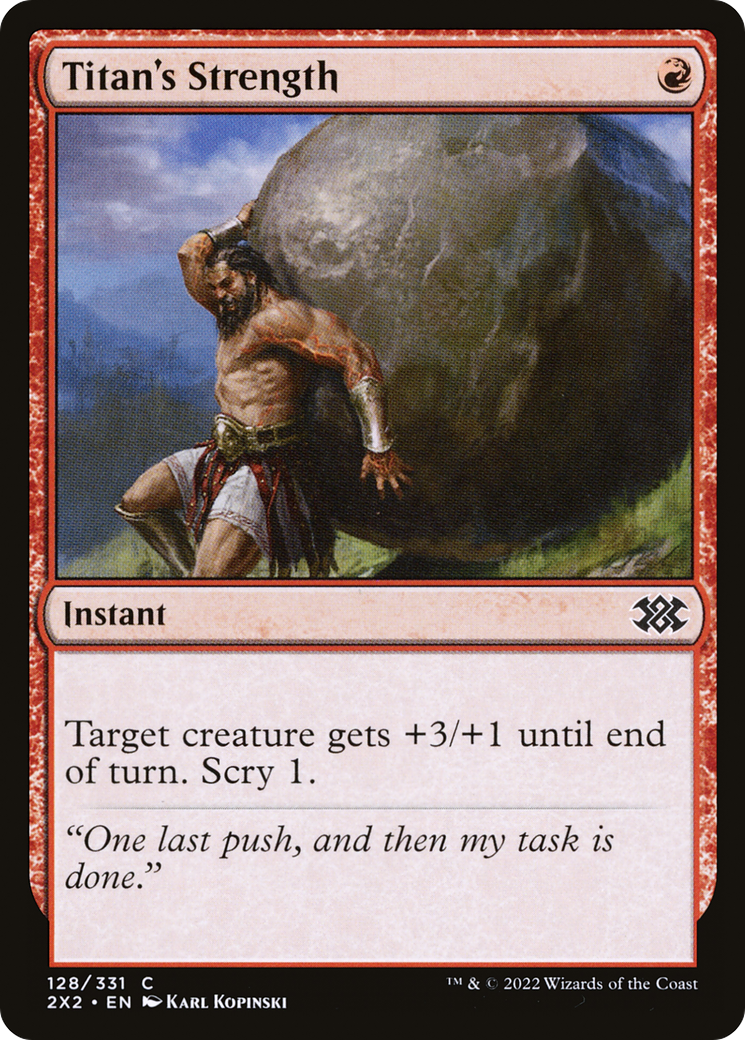 Titan's Strength [Double Masters 2022] Foil