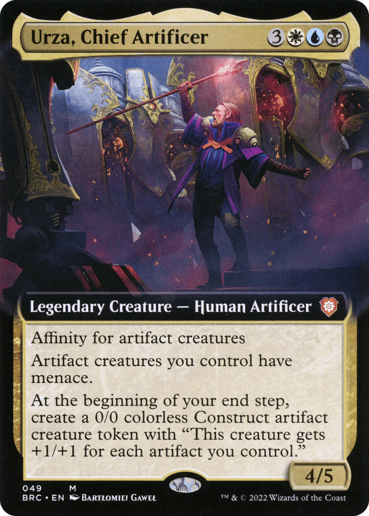 Urza, Chief Artificer (Extended Art) [The Brothers' War Commander] Foil