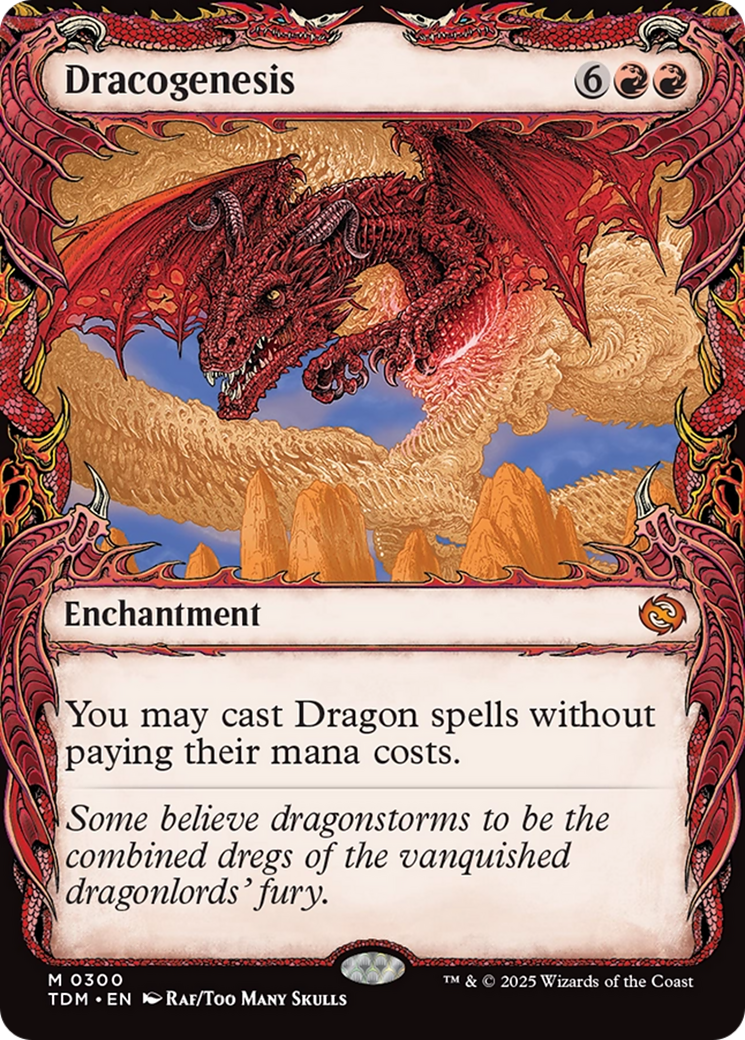 Dracogenesis (0300) (Showcase) (300) [Tarkir: Dragonstorm]  Foil