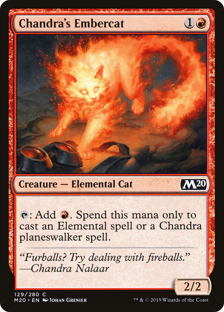 Chandra's Embercat [Core Set 2020] Foil