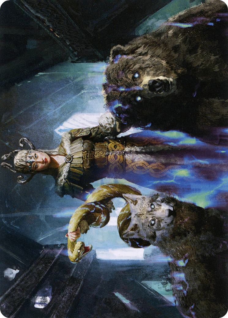 Kolvori, God of Kinship // Kolvori, God of Kinship (AKHM-048) - Kaldheim Art Series (Borderless) Foil