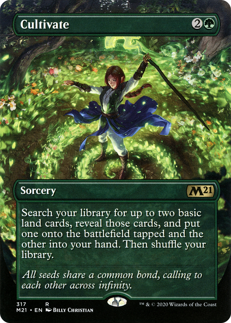 Cultivate (Borderless Alternate Art) [Core Set 2021] Foil