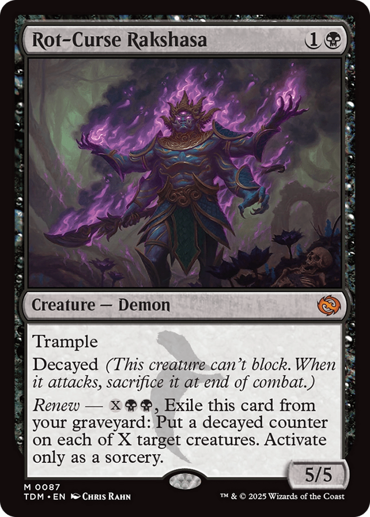 Rot-Curse Rakshasa (087) [Tarkir: Dragonstorm]  Foil