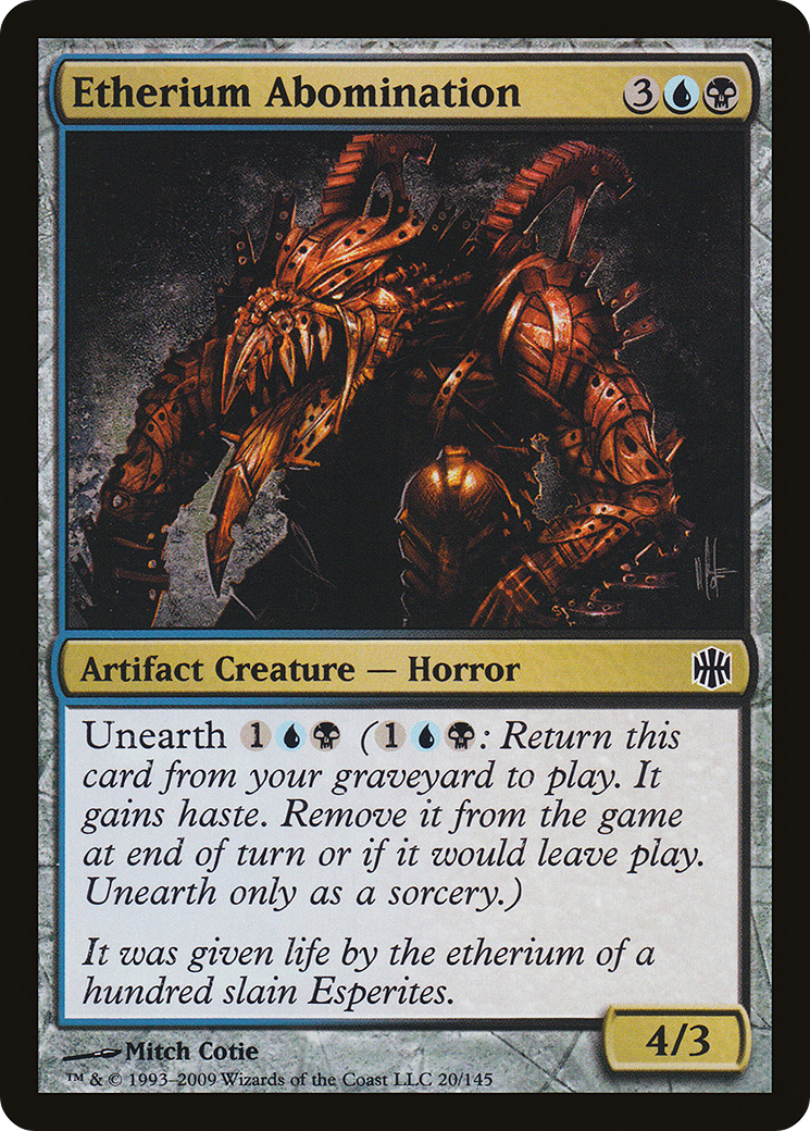 Etherium Abomination [Alara Reborn] Foil