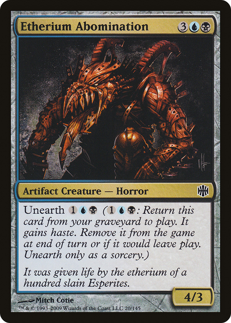 Etherium Abomination [Alara Reborn] Foil