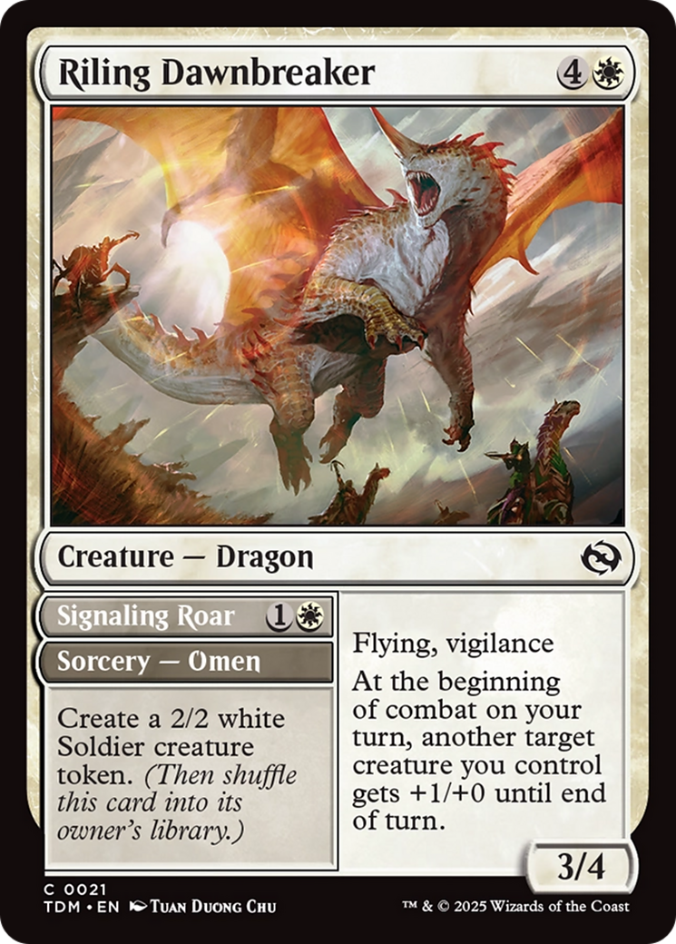 Riling Dawnbreaker (021) [Tarkir: Dragonstorm]  Foil