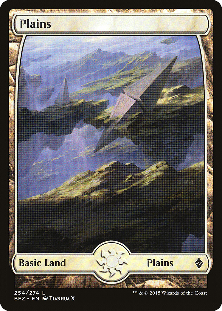 Plains (254) (Full Art) [Battle for Zendikar] Foil