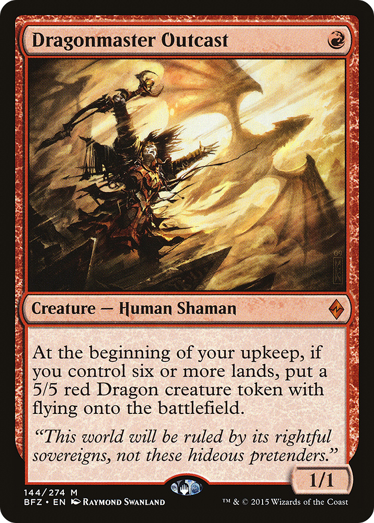 Dragonmaster Outcast [Battle for Zendikar] Foil