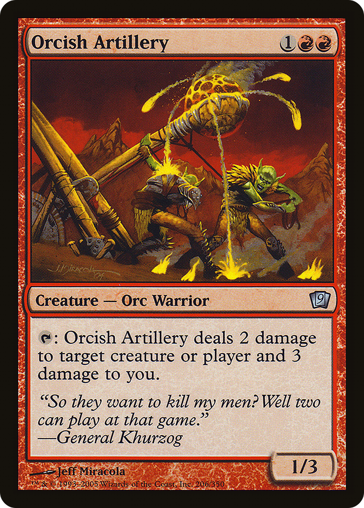 Orcish Artillery [Ninth Edition] Foil