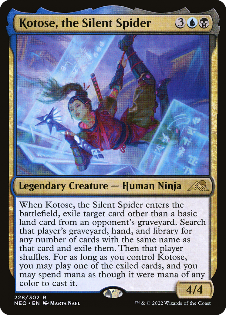 Kotose, the Silent Spider [Kamigawa: Neon Dynasty] Foil
