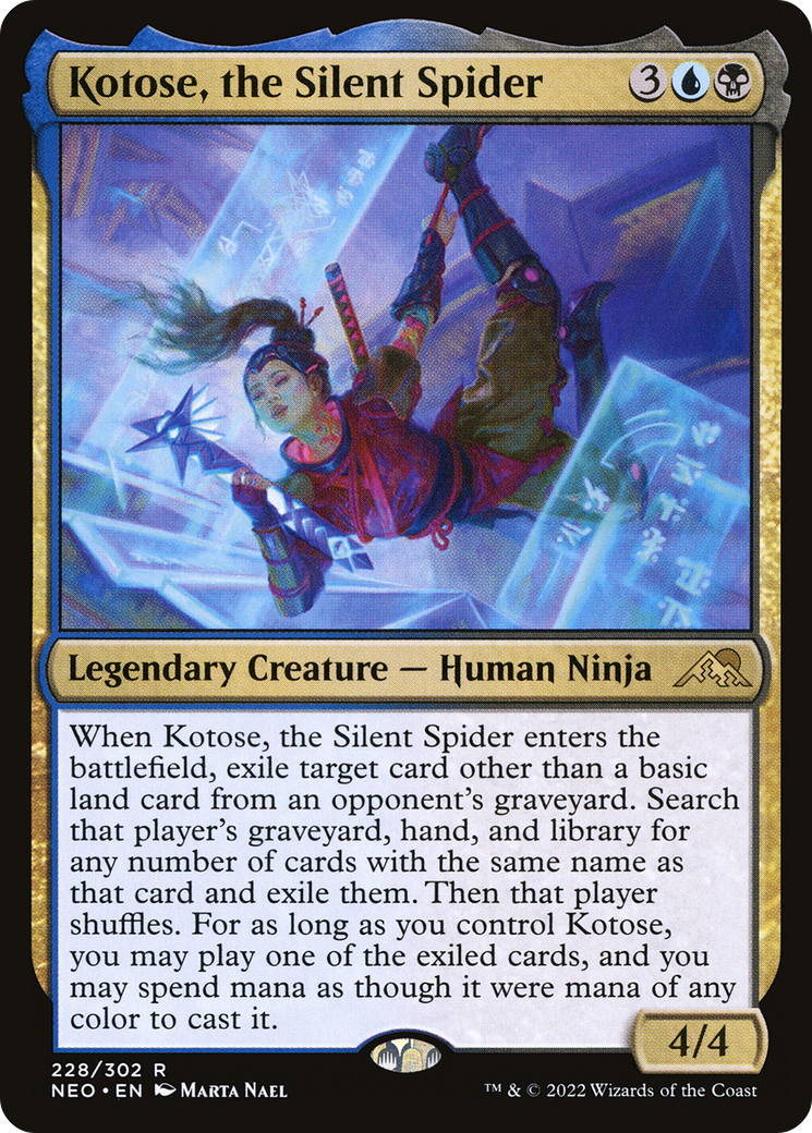 Kotose, the Silent Spider [Kamigawa: Neon Dynasty] Foil