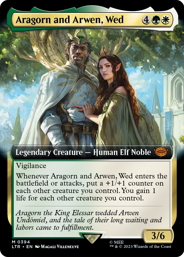 Aragorn and Arwen, Wed (Extended Art) [The Lord of the Rings: Tales of Middle-Earth] Foil