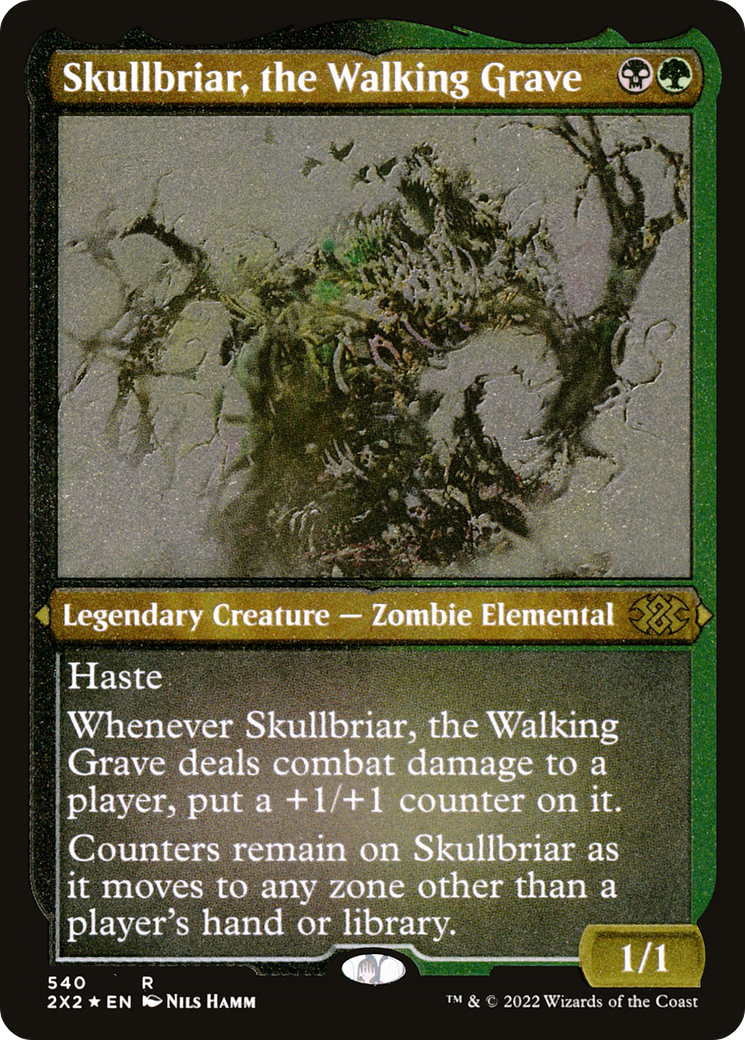 Skullbriar, the Walking Grave (Foil Etched) |  Foil (540) [Double Masters 2022]