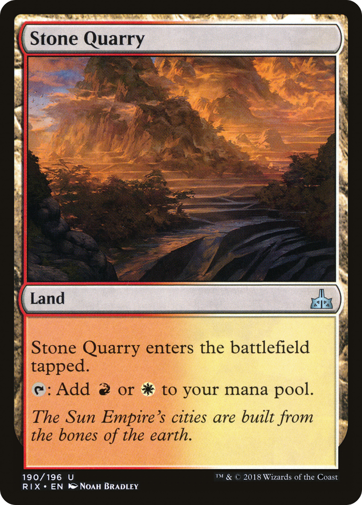 Stone Quarry [Rivals of Ixalan] Foil