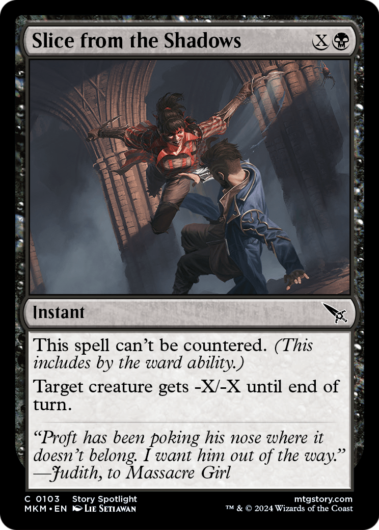 Slice from the Shadows [Murders at Karlov Manor] Foil
