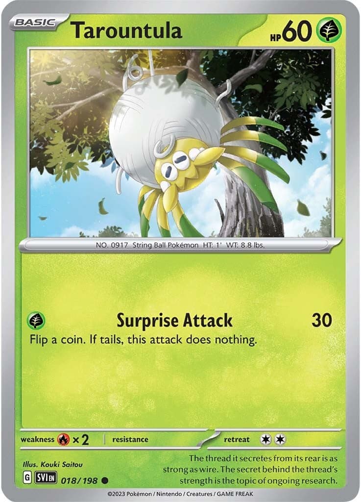 Tarountula 018/198  SV01 Scarlet & Violet Base Set - Common