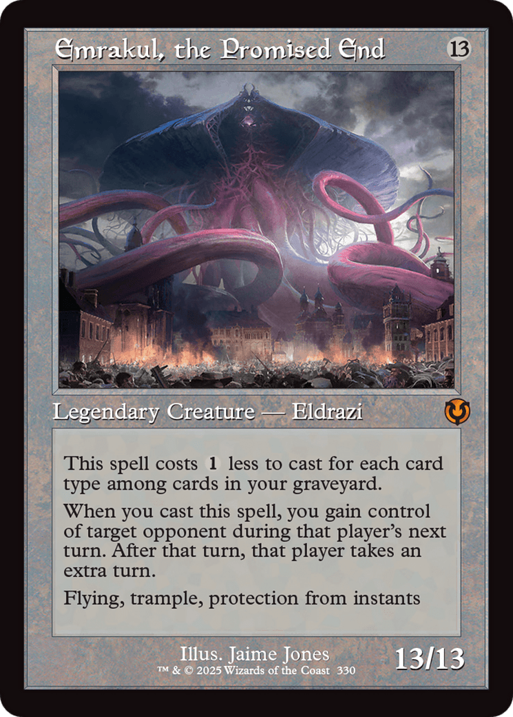 Emrakul, the Promised End (Retro Frame) (-330) [Innistrad Remastered]  Foil