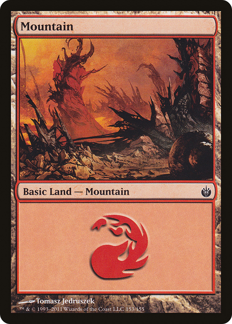 Mountain (153) [Mirrodin Besieged] Foil