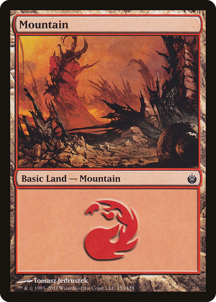 Mountain (153) [Mirrodin Besieged] Foil