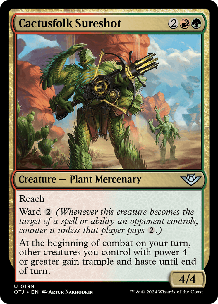 Cactusfolk Sureshot (OTJ-199) - Outlaws of Thunder Junction Foil