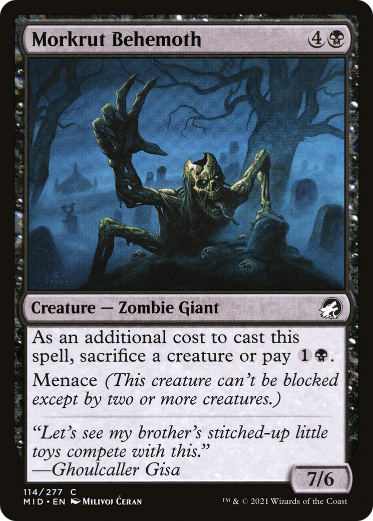 Morkrut Behemoth [Innistrad: Midnight Hunt] Foil