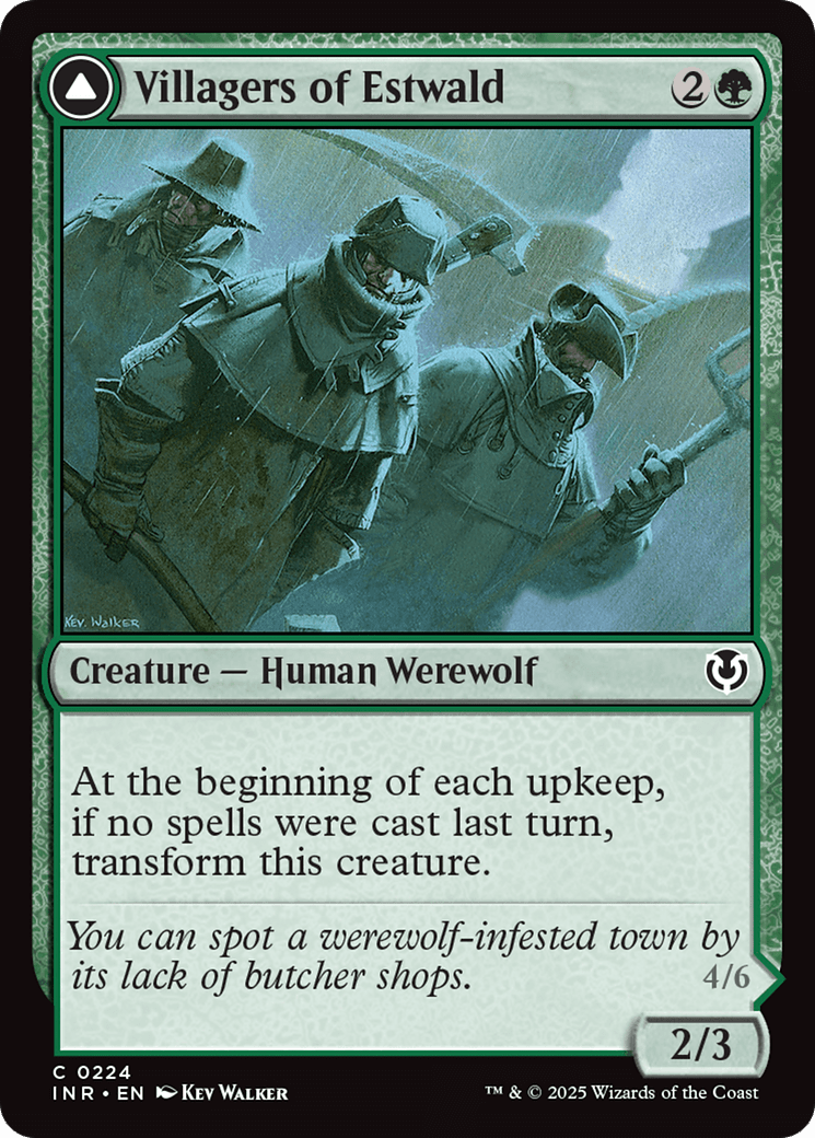 Villagers of Estwald (-224) [Innistrad Remastered]  Foil
