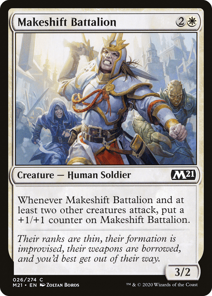 Makeshift Battalion [Core Set 2021] Foil