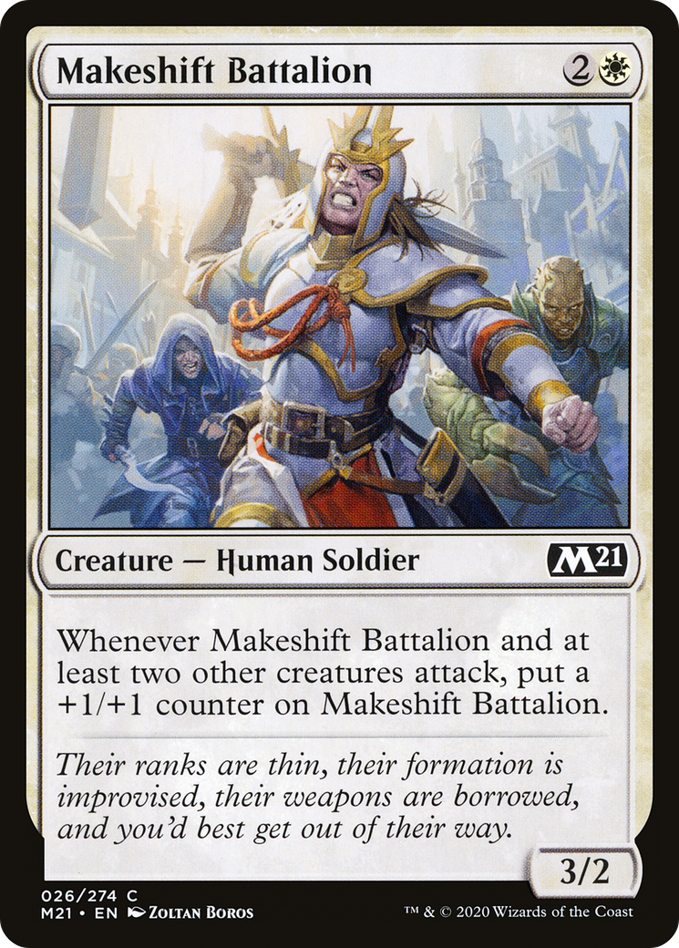 Makeshift Battalion [Core Set 2021] Foil