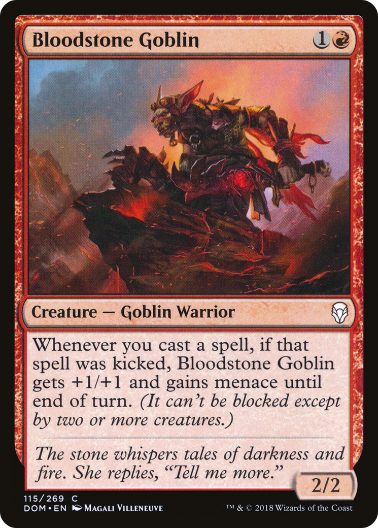Bloodstone Goblin [Dominaria] Foil