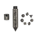 RPG Dice Set | Metal | Super Small Bullet | Silver
