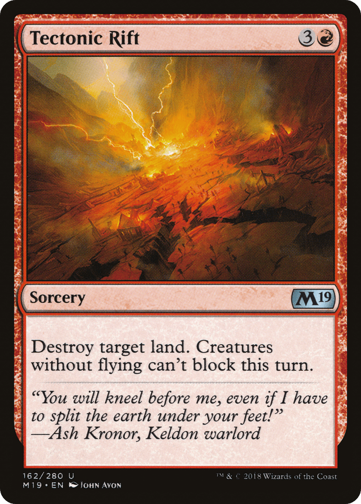 Tectonic Rift [Core Set 2019] Foil