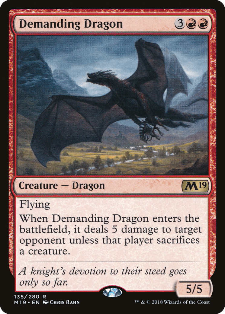 Demanding Dragon [Core Set 2019] Foil