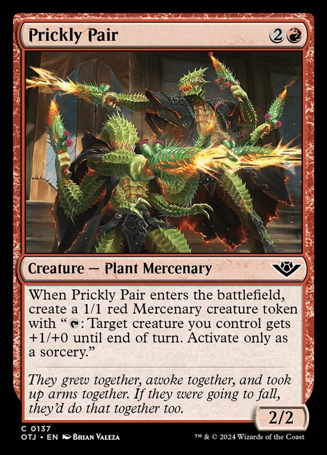 Prickly Pair 137/286 (Outlaws of Thunder Junction) 