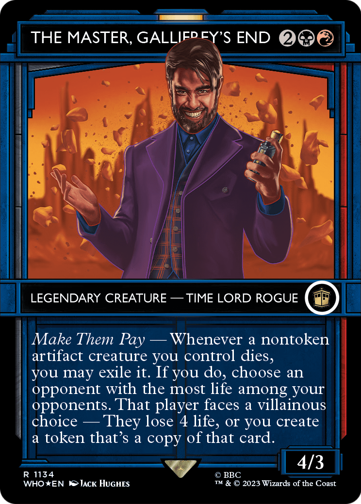 The Master, Gallifrey's End (Showcase) (Surge Foil) [Doctor Who]