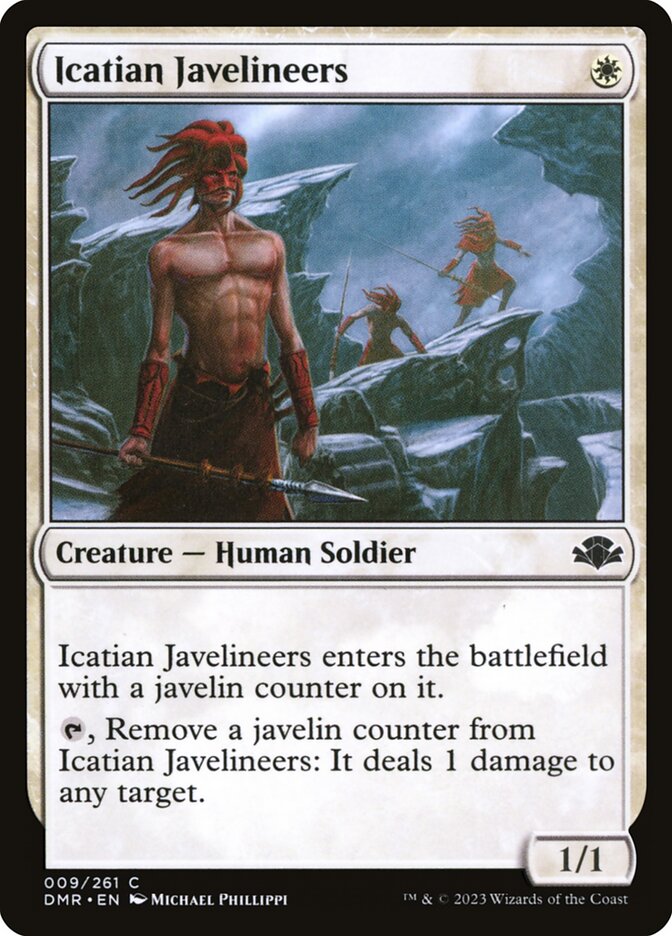 Icatian Javelineers 9/261 (Dominaria Remastered)  - Foil