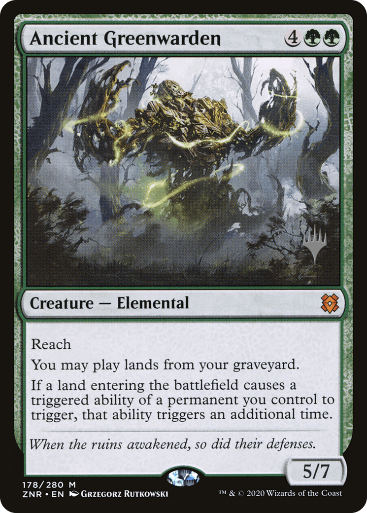 Ancient Greenwarden (Promo Pack) [Zendikar Rising Promos] Foil