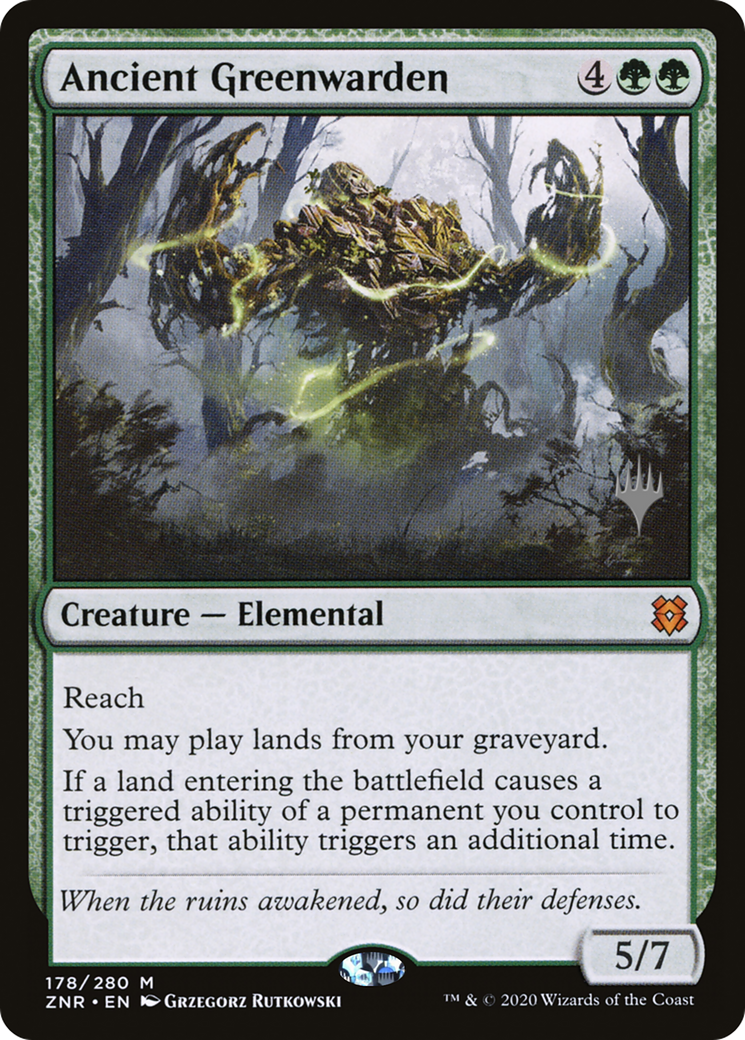 Ancient Greenwarden (Promo Pack) [Zendikar Rising Promos] Foil