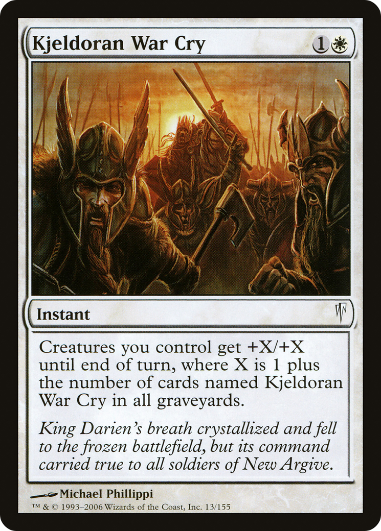 Kjeldoran War Cry [Coldsnap] Foil