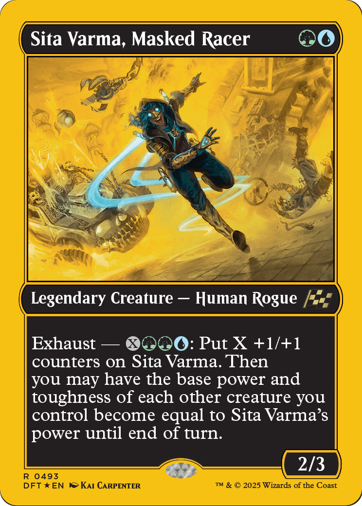 Sita Varma, Masked Racer |  Foil (493) [Aetherdrift]