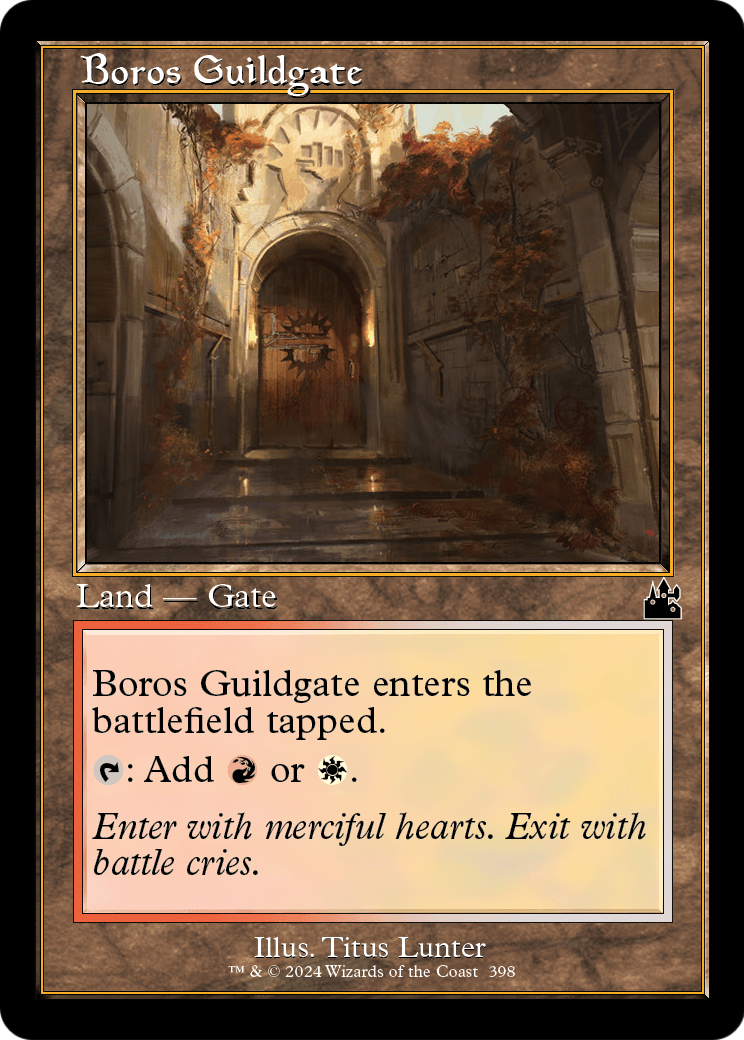 Boros Guildgate (Retro Frame) [Ravnica Remastered] Foil