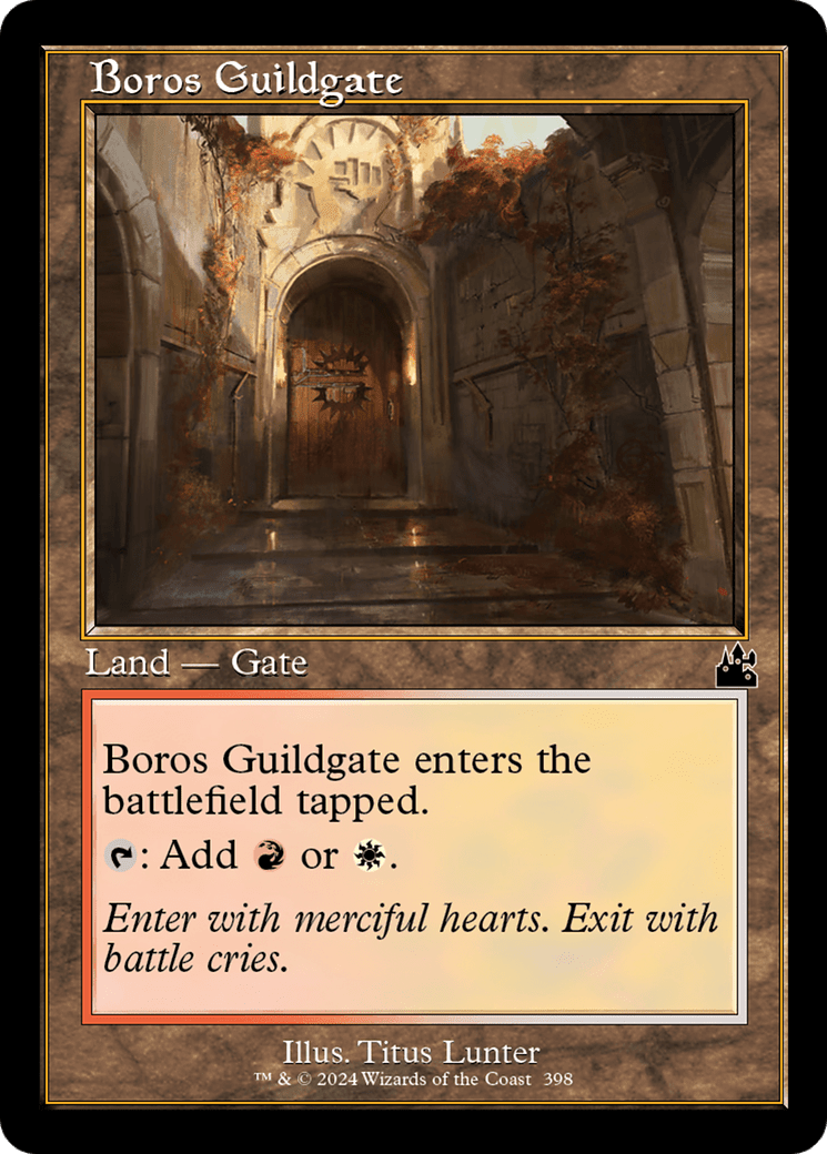 Boros Guildgate (Retro Frame) [Ravnica Remastered]