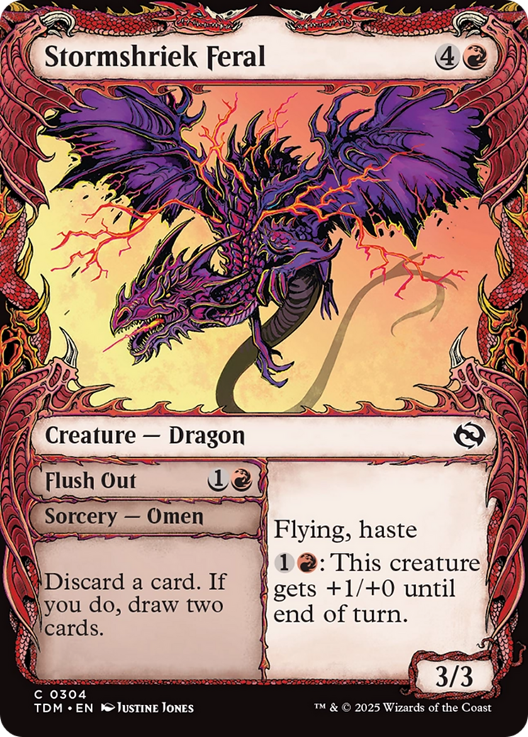 Stormshriek Feral (Showcase) (304) [Tarkir: Dragonstorm]  Foil