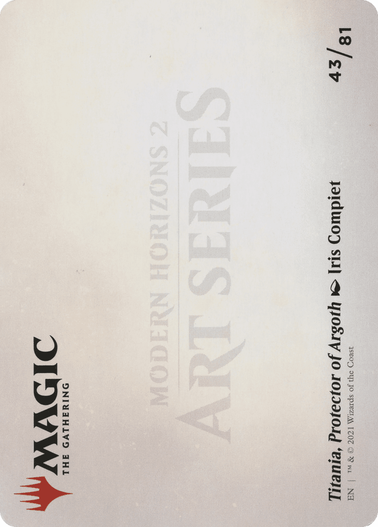 Titania, Protector of Argoth // Titania, Protector of Argoth (AMH2-043) - Modern Horizons 2 Art Series (Borderless) Foil
