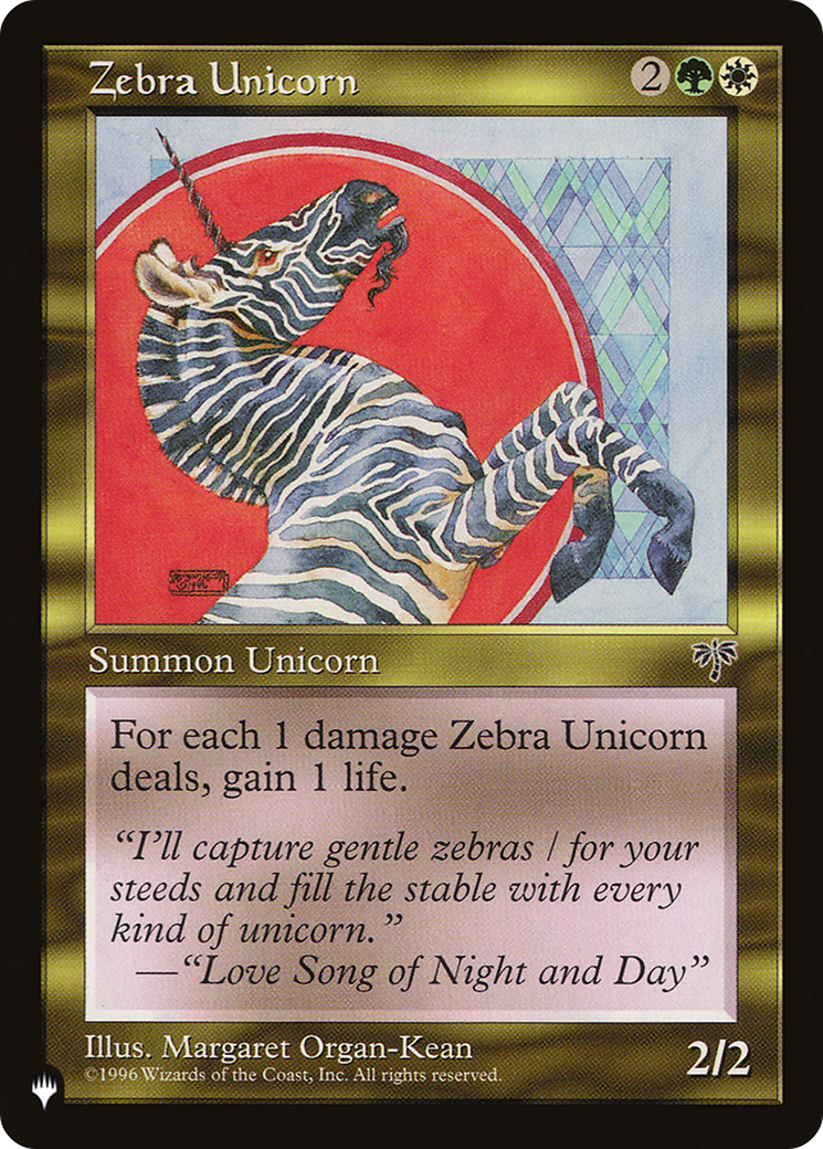 Zebra Unicorn |  (MIR-290) [The List]