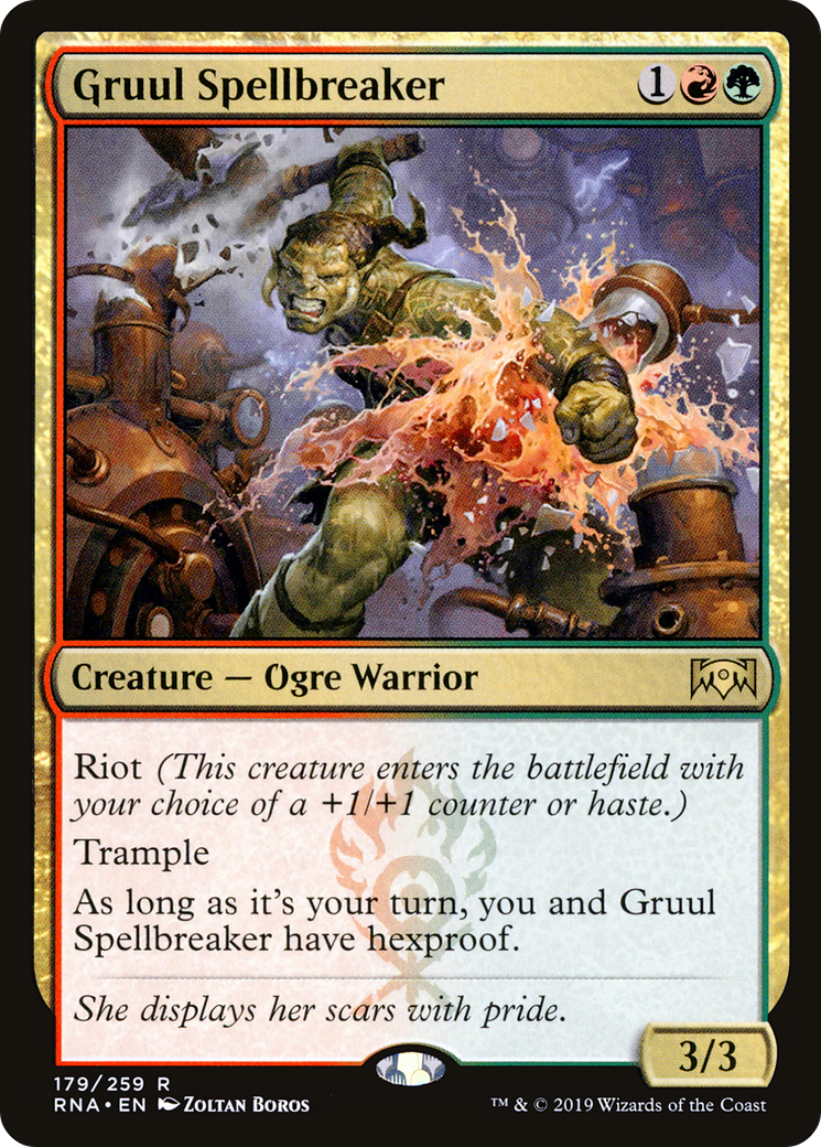 Gruul Spellbreaker [Ravnica Allegiance] Foil