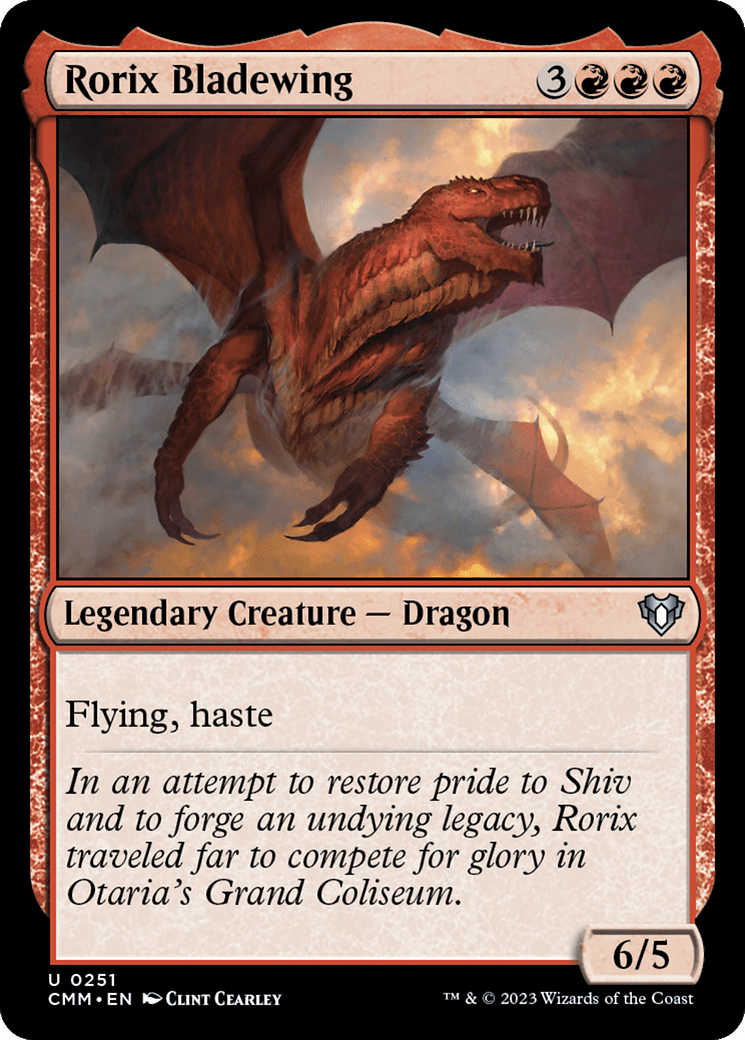 Rorix Bladewing [Commander Masters] Foil