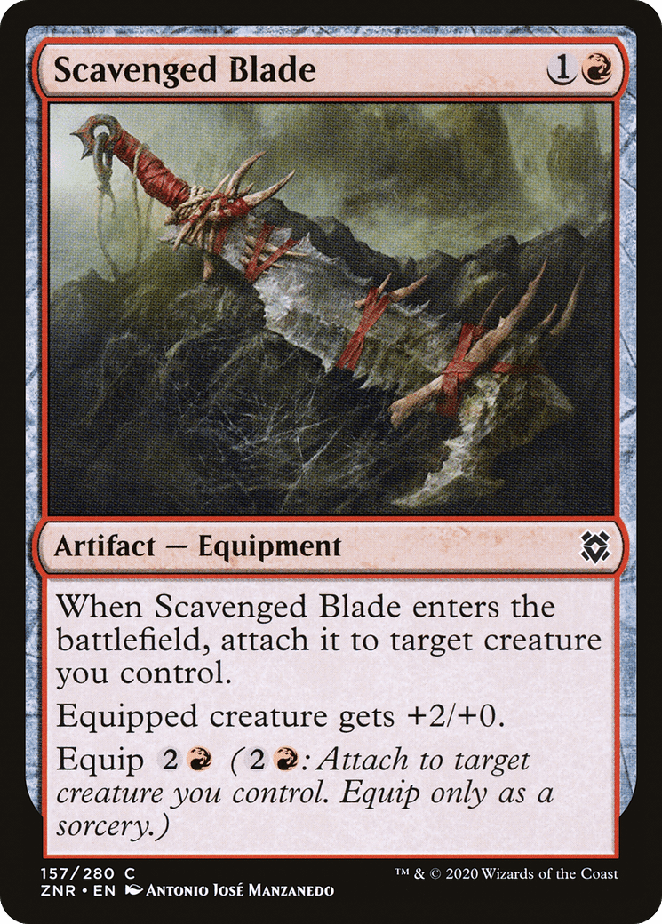 Scavenged Blade [Zendikar Rising] Foil