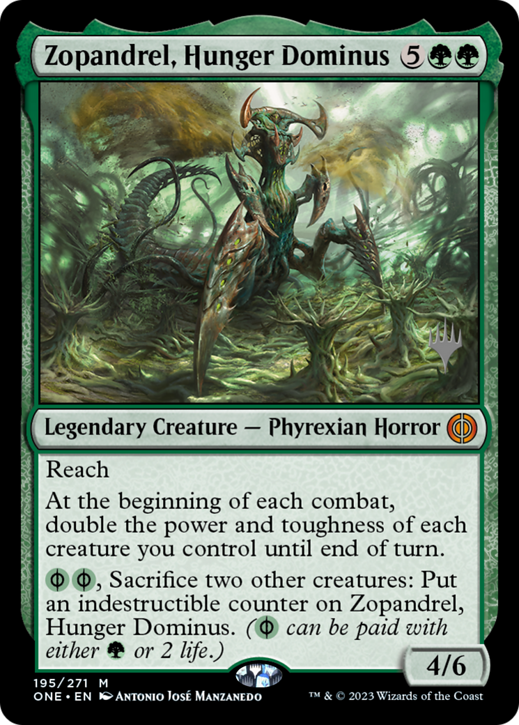 Zopandrel, Hunger Dominus (Promo Pack) [Phyrexia: All Will Be One Promos] Foil