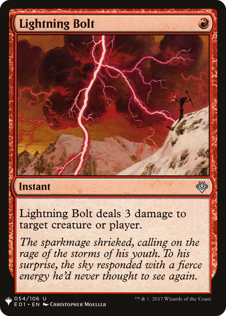 Lightning Bolt |  (E01-54) [The List]